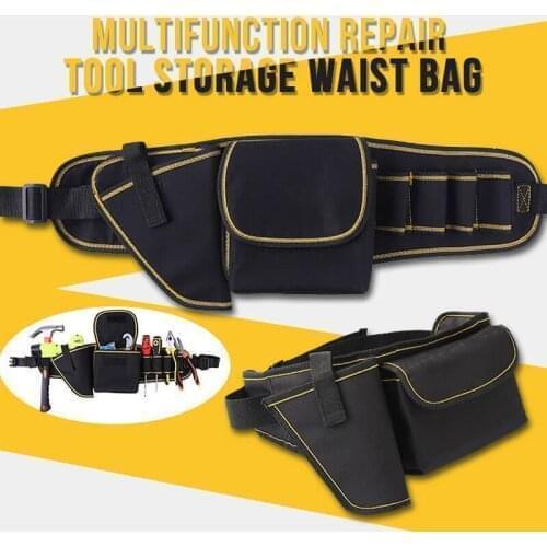 Multi-function Waist Pack Repair Tool Storage Bag Oxford Cloth Hardware Tool Pocket Wrench Pliers Storage Bag