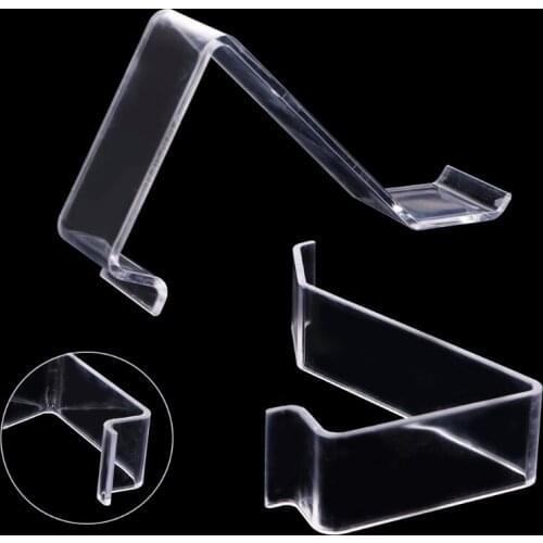 Clear L- shape Acrylic Shoes Ract Holder Retail Shop Display Plastic Stand Shelf