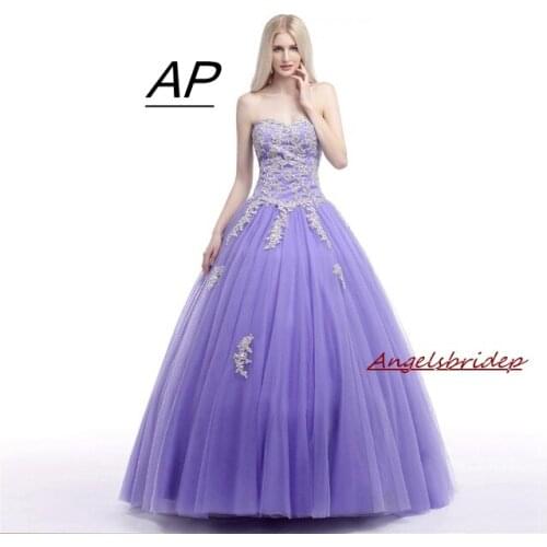 ANGELSBRIDEP New Arrival Custom Made Quinceanera Dress 2021 Sweetheart Tulle Floor-Length Applique Ball Gown Vestidos De 15 Anos