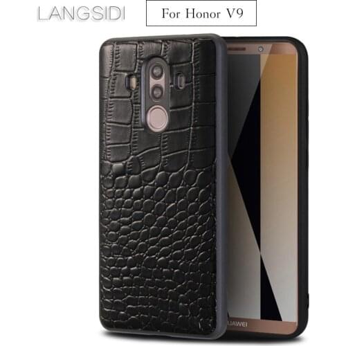 Luxury For Huawei Honor V9 phone case Premium Handmade Luxury genuine crocodile leather case
