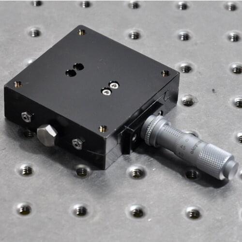 U axis manual precision fine-tuning micrometer dovetail groove guide rail sliding table angle tilt angle radian brass 60mm