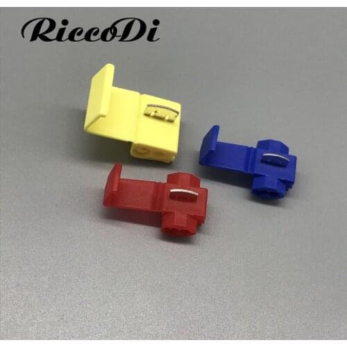 60pcs scotchlok red 3pcs yellow 3pcs blue 3pcs replacement of 3M Scotchlok self-stripping dropwire connector
