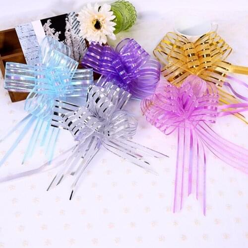 6@# 1Pcs Snow Colour Gauze Flower Pulling Party Diy Baby Decorations Shower Cutout Festive Party Supplies Diy Decorations Event