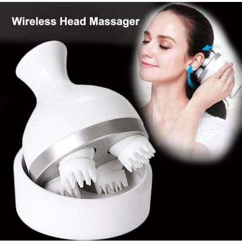 Waterproof Head Massager Electric Vibrating Scalp Body Deep Massage Migraine Relief Prevent Hair Loss Relieve Stress Health Care