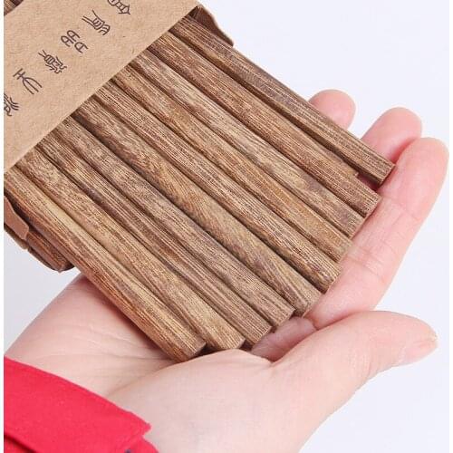 10 Pairs Reusable Wooden Non-Slip Chopsticks Bamboo Chinese Japanese Chop Stick for Tableware Gift Kitchen Tools