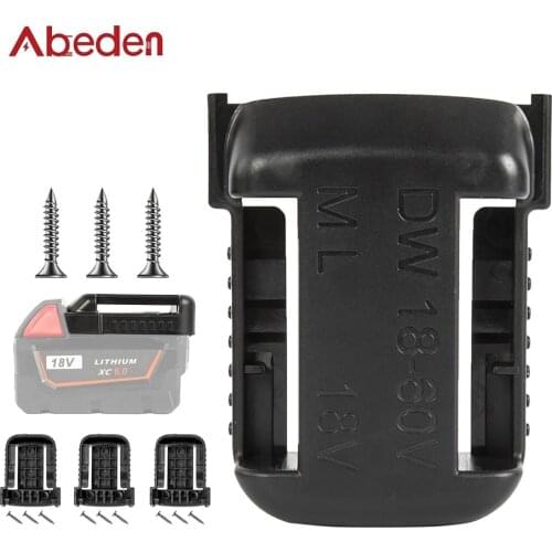 10pcs for Dewalt 18V 20V MILWAU KEE M18 Battery Mounts Cover Holder DCB201 DCB203 DCB203BT DCB204 DCB205 DCB206 Tool Accessories