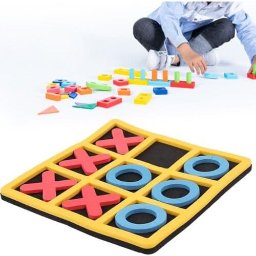 3pcs Tic Tac Toe Cognitive Learning Educational Toys OX Chess Puzzle Board Game for Teens Kids Family Party