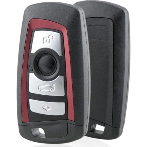 4 Buttons Smart Key Shell Cover Remote Keyless Case with Uncut Blank Blade Fit for BMW F CAS4 5 Series 7 Series