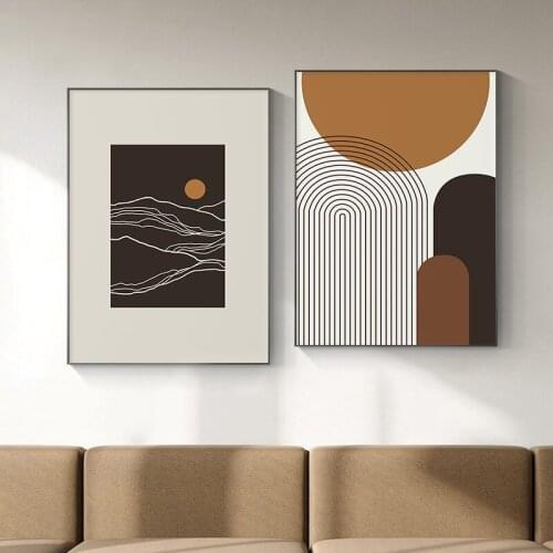 Abstract Geometry Canvas Painting Posters and Prints Modern Minimalist Wall Art Pictures for Living Room Bedroom Home Decoration