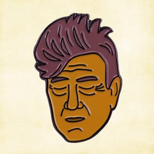 David Lynch Brooch Twin Peaks Fire Walk with Me Eraserhead The Elephant Man Blue Velvet Mulholland Drive Director enamel pin