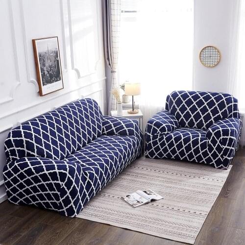 Stretch Slipcovers Sectional Elastic Stretch Sofa Cover for Living Room Couch Cover L shape Geometric Armchair Cover