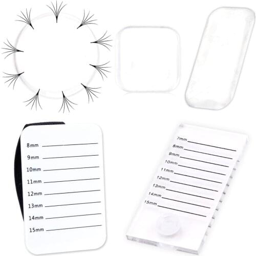 1Pcs Acrylic Eyelash Holder Eye Lash Tray False Eyelashes Stand Pad Pallet Eyelash Tablet Lashes Fake Eyelash Extension Tools