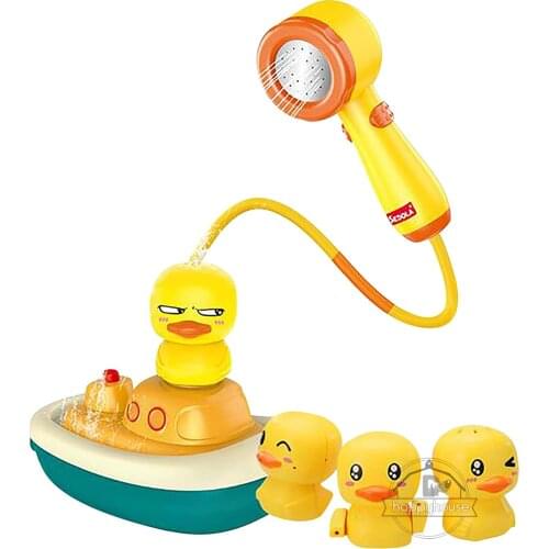 Baby Bath Toys Spray for Kids Spray Water Bath Toys Electric Duck Induction Water Spay Ball Bathroom Bathtub Toys Water Toys