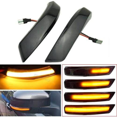 Car LED Dynamic Turn Signal Blinker For Ford Focus Mk2 Mk3 Mondeo Mk4 Sequential Side Mirror Indicator Light Lamp
