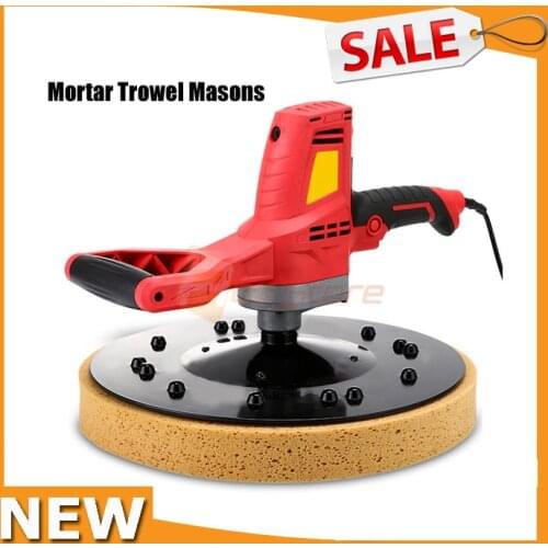 220V Electric Concrete Epoxy Cement Mortar Trowel Masons Plastering Bucket Trowel Tool Wall Smoothing Polishing Machine