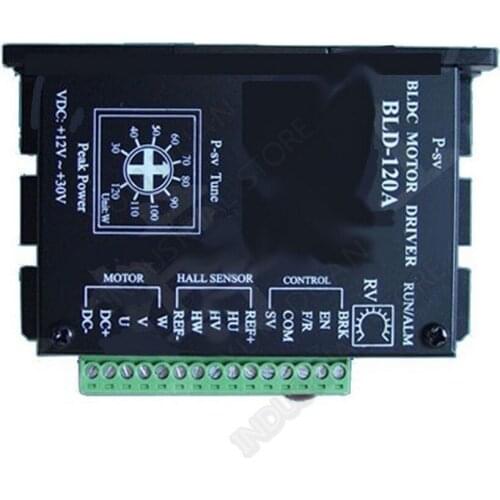 Hall Drive for Bldc Motor 12V 24V BLDC Driver 8A Controller Adjustable Speed PWM for 80W 100W 120W Brushless Motor 3PH