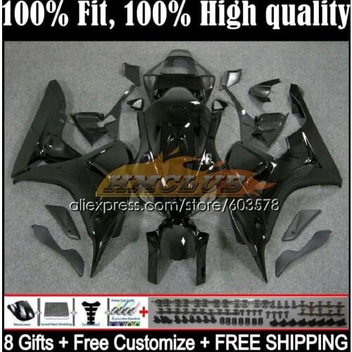 Injection Body For HONDA CBR 1000 RR CC CBR 1000RR 1000CC 49CL.7 CBR1000RR 06 07 CBR1000 RR 2006 2007 OEM Fairing Glossy black