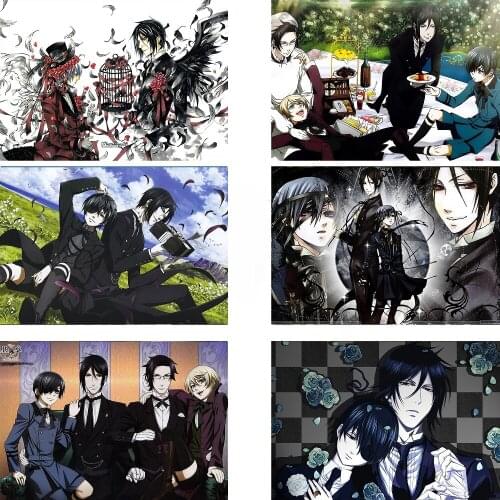 Diamond Painting Set Black Butler Poster Japanese Cartoon Diamond Embroidery Inlaid Cross Stitch Home Decoration