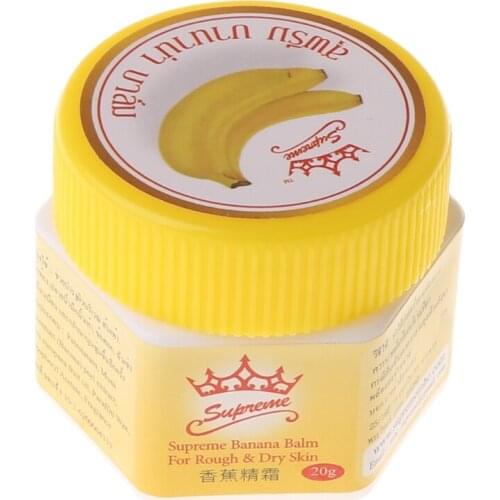 X7JA 20g Natural Banana Oil Moisturizing Cracked Heel Balm Foot Hand Skin Repair Cream Anti-Drying Smooth Dead Skin Removal