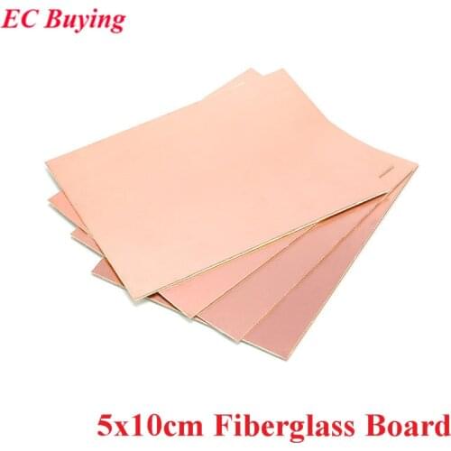 5pcs 5x10cm Single Sided Copper Clad Plate PF PCB 5*10cm Laminate Circuit Board DIY Kit Universal Fiberglass Board