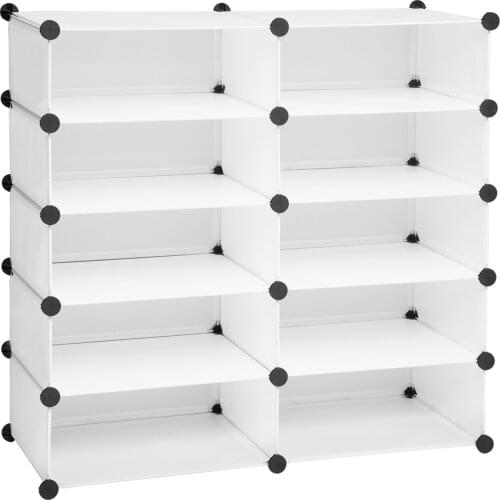 1Set Dustproof Shoe Cabinet DIY Multilayer Shoe Rack Storage Shoes Boots Space-saving Shoe Organizer Closet Home Furniture