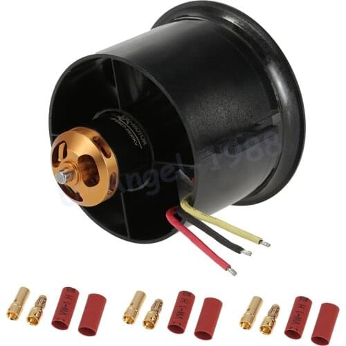 RC Motor 70mm EDF Set 2827 2600KV Motor With 10 Blades Ducted Fan for RC Airplane