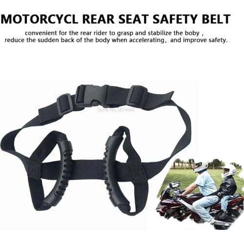 Universal Motorcycle safety belt child rear seat handle belt waist fixed riding harness rear seat fall protection belt
