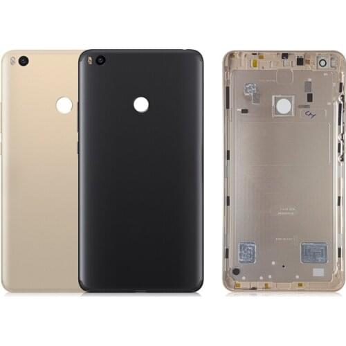 For Xiaomi Mi MAX 2 Battery Back Cover Rear Housing Rear Door Camera Glass Lens for Xiaomi Mi MAX2 Repair Spare Parts +Side Key