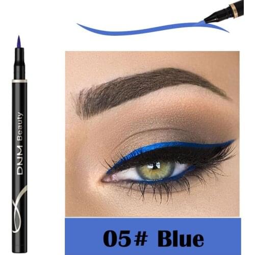 1pcs Black Eyeliner Pen Waterproof No Blooming Women Colorful Eyeliner Pencil Korean Beauty Makeup Tools