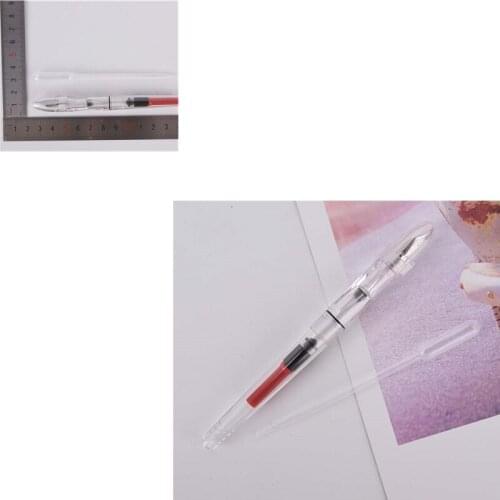 1PC Portable Transparent High Capacity Fountain Pen Lightweight Gift Fountain Pen With Dropper