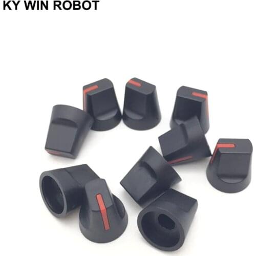 10PCS 6mm Potentiometer Plastic Knob Red