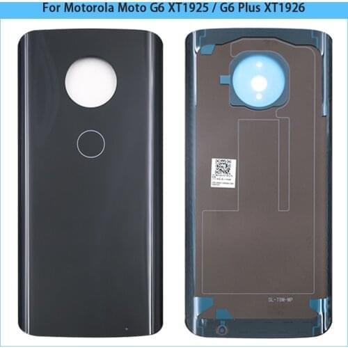 10PCS For Motorola Moto G6 XT1925 Battery Cover Door Back Cover For Moto G6 Plus XT1926 Rear Glass Panel Housing Case Replace