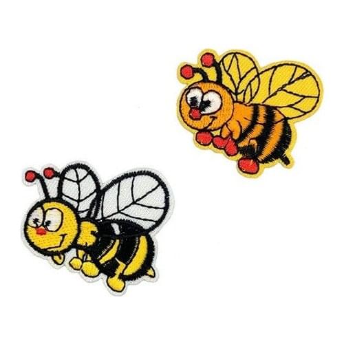 100pcs/lot Embroidery Patch Cartoon Golden Bee Animal Kids Clothing Decoration Sewing Accessories Craft Diy Applique
