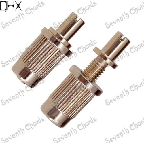 2Pcs Thread Diameter 6MM Bridge Studs Anchors for Electric guitar accessories parts Gold Musical instrument