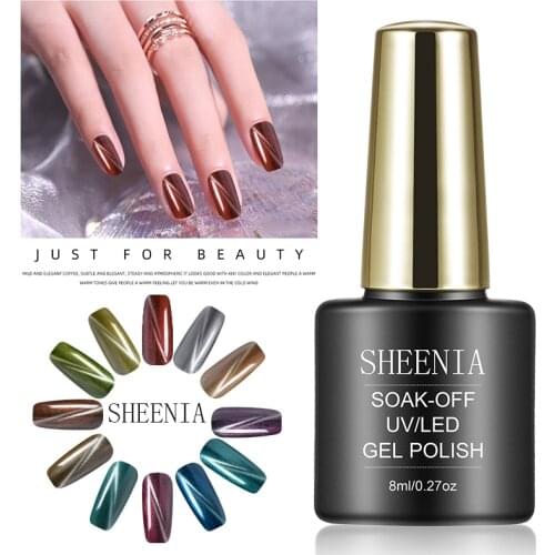 3D Cat Eye Gel Nail Polish Magnet Effect UV led Gel Polish Chameleon Lacquer Magnetic Gel Varnishes Manicure Top Coat Gel Varnis
