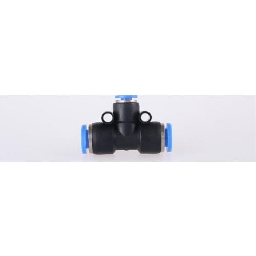 5Pcs Pneumatic 12mm to 6mm Push In Connector Tee Shaped Quick Fittings