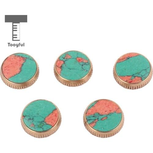 Tooyful 5Pcs Trumpet Valve Finger Buttons Repair Parts Music Instrument Trumpet Tool
