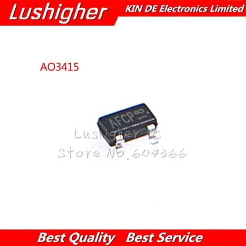 50pcs AO3415A SOT23 AO3415 SOT-23 20V P-Channel MOSFET