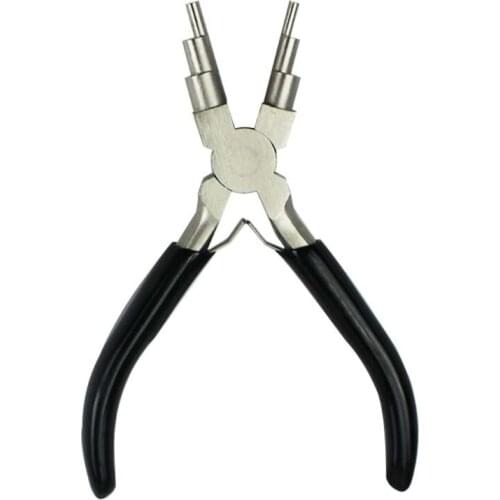 K1KA Heavy Duty 6 in 1 Bail Making Pliers，Loop Sizes 3-10 mm,Wire Looping Forming Pliers Jewelry Making Supplies ,Jewelry Pliers
