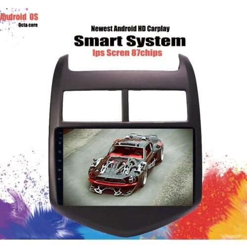 9" android 10.0 car dvd multimedia gps navigation system for Chevrolet Aveo/Sonic 2011-2013 built-in Radio Video Bt Wifi LTE 6G