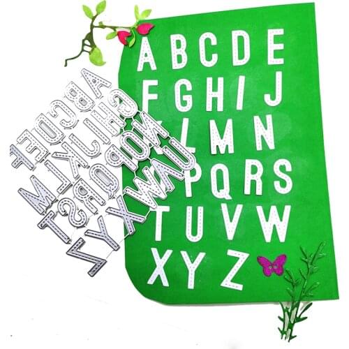 Julyarts Alphabet Metal Cutting Dies Scrapbooking Material New Dies for DIY Scrapbooking Album Paper Card Decorative Crafts