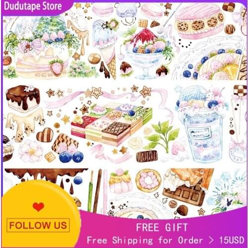 White Sea Star Washi Tape Girl Dessert House Landscaping