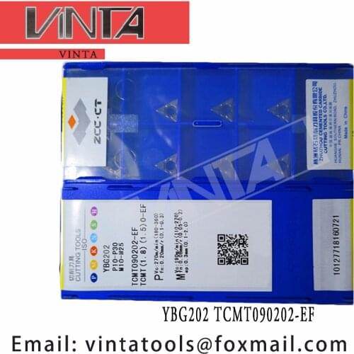 Free shipping high quality 10pcs/lots YBG202 TCMT090202-EF cnc carbide turning inserts