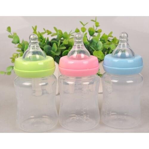 180ML Baby Portable Feeding Bottle Newborn Kids Nursing Care Feeder Fruit Juice Medicine Milk BPA Free Safety Bottles