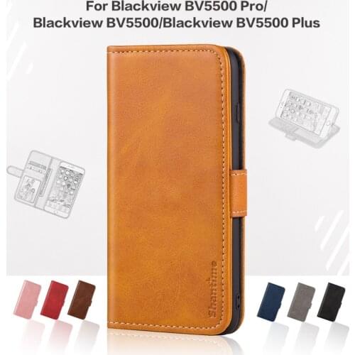 Flip Cover For Blackview BV5500 Pro Case Leather Luxury With Magnet Wallet Case For Blackview BV5500 BV5500 Plus Phone Cover