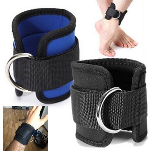 D-Ring Ankle Anchor Strap Belt Leg Arm Strap Lifting Fitness Exercise Gym Cable Attachment Thigh Elastic Fitness Resistencia
