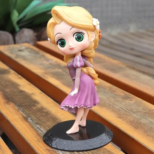Disney 15cm Tangled Rapunzel Princess Action Figure Model Anime Mini Decoration PVC Collection Figurine Toy model for kid gift