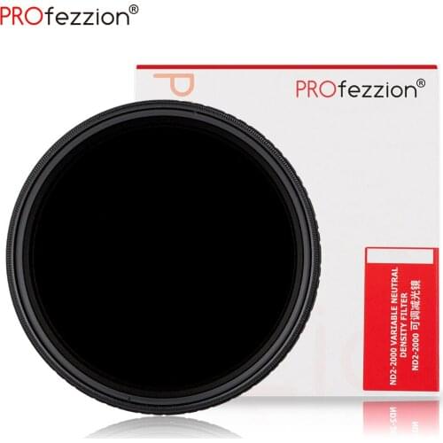Variable ND Filter ND2-2000 49mm 52mm 55mm 58mm 62mm 67mm 72mm 77mm ND2 - ND2000 Neutral Density Filters Photography Accessories