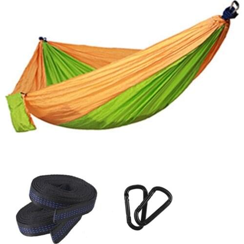 Hammock Single Double Camping Lightweight Portable Hammock for Outdoor Hiking Travel Backpacking - Nylon Hammock Swing