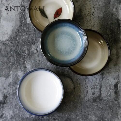 ANTOWALL Japanese-style ceramic tableware snack dish small soy sauce dish pickle dish home seasoning mini plate